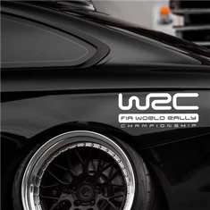 WRC stílusú autó karosszéria matrica
